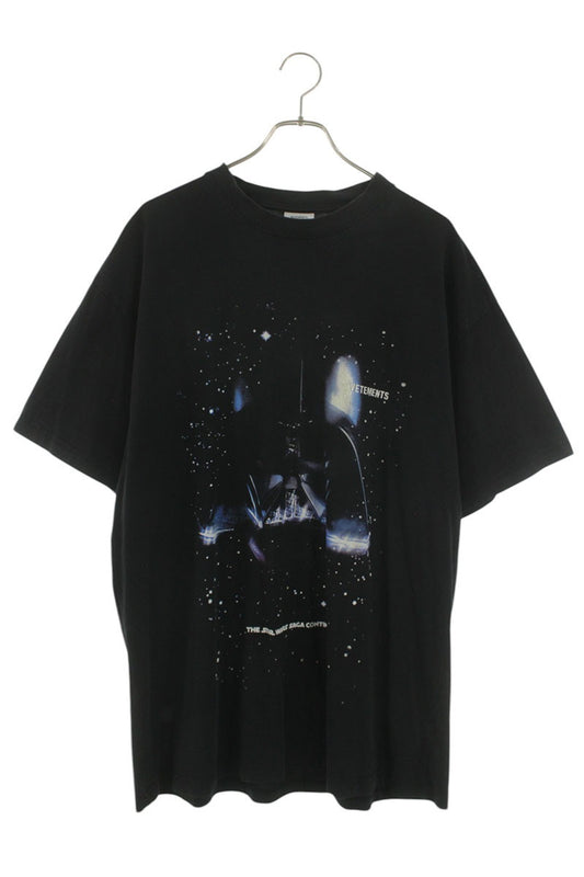VETEMENTS Character Print Oversized T-Shirt Black Size XS