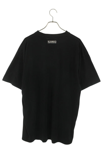 VETEMENTS Character Print Oversized T-Shirt Black Size XS