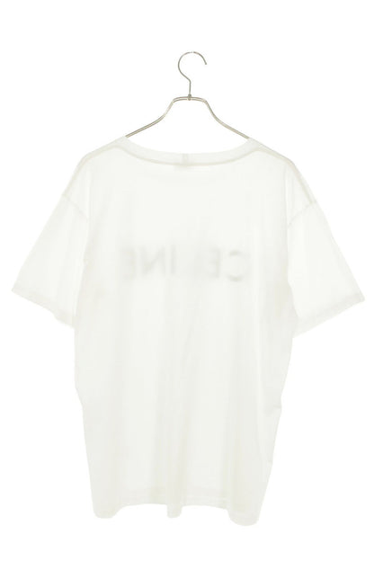 CELINE Loose Fit Logo Print T-Shirt White Size S