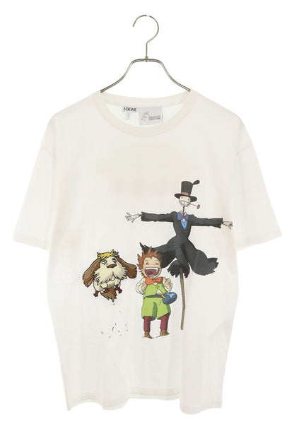 Loewe Print Embroidered T-Shirt White Size S