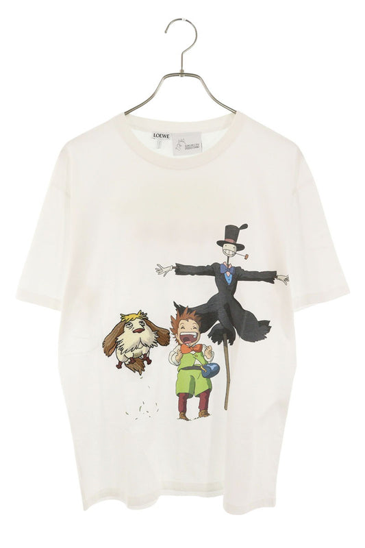 Loewe Print Embroidered T-Shirt White Size S