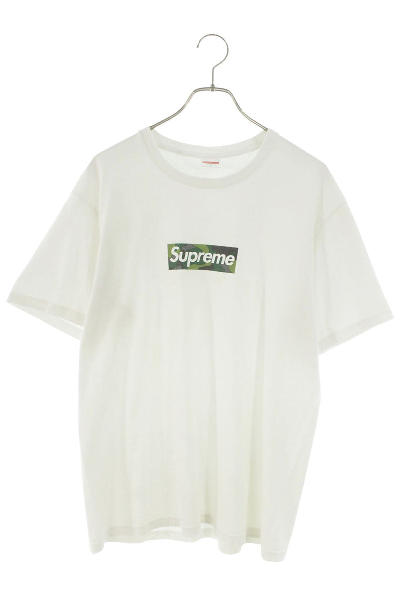 SUPREME 23AW Box Logo Tee White/Green Size M