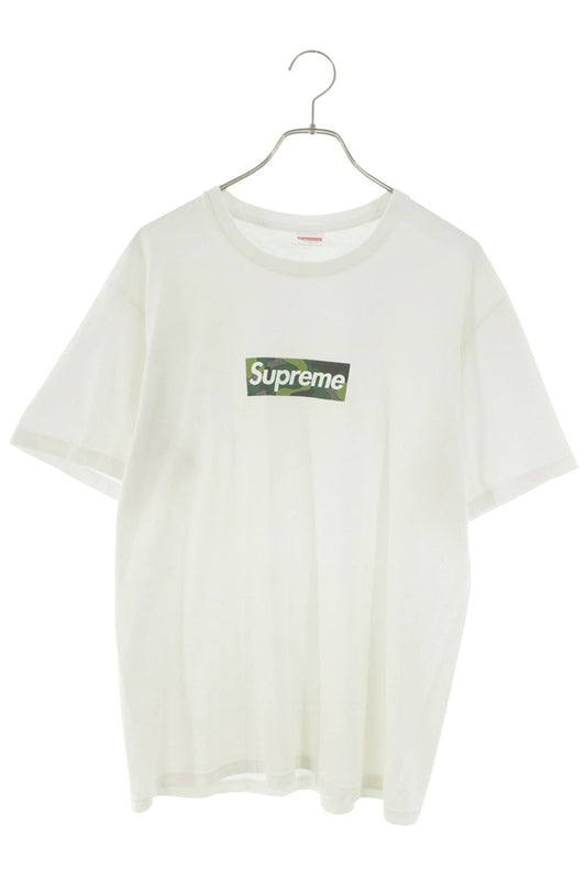 SUPREME 23AW Box Logo Tee White/Green Size M