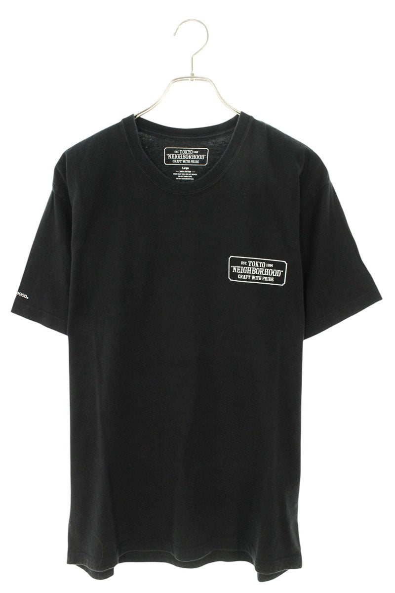 NEIGHBORHOOD Logo Print T-Shirt Black Size L