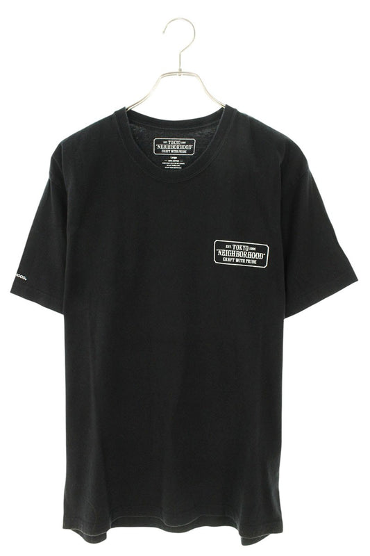 NEIGHBORHOOD Logo Print T-Shirt Black Size L