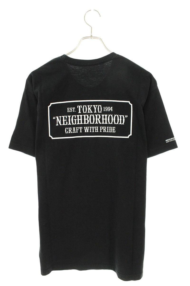 NEIGHBORHOOD Logo Print T-Shirt Black Size L