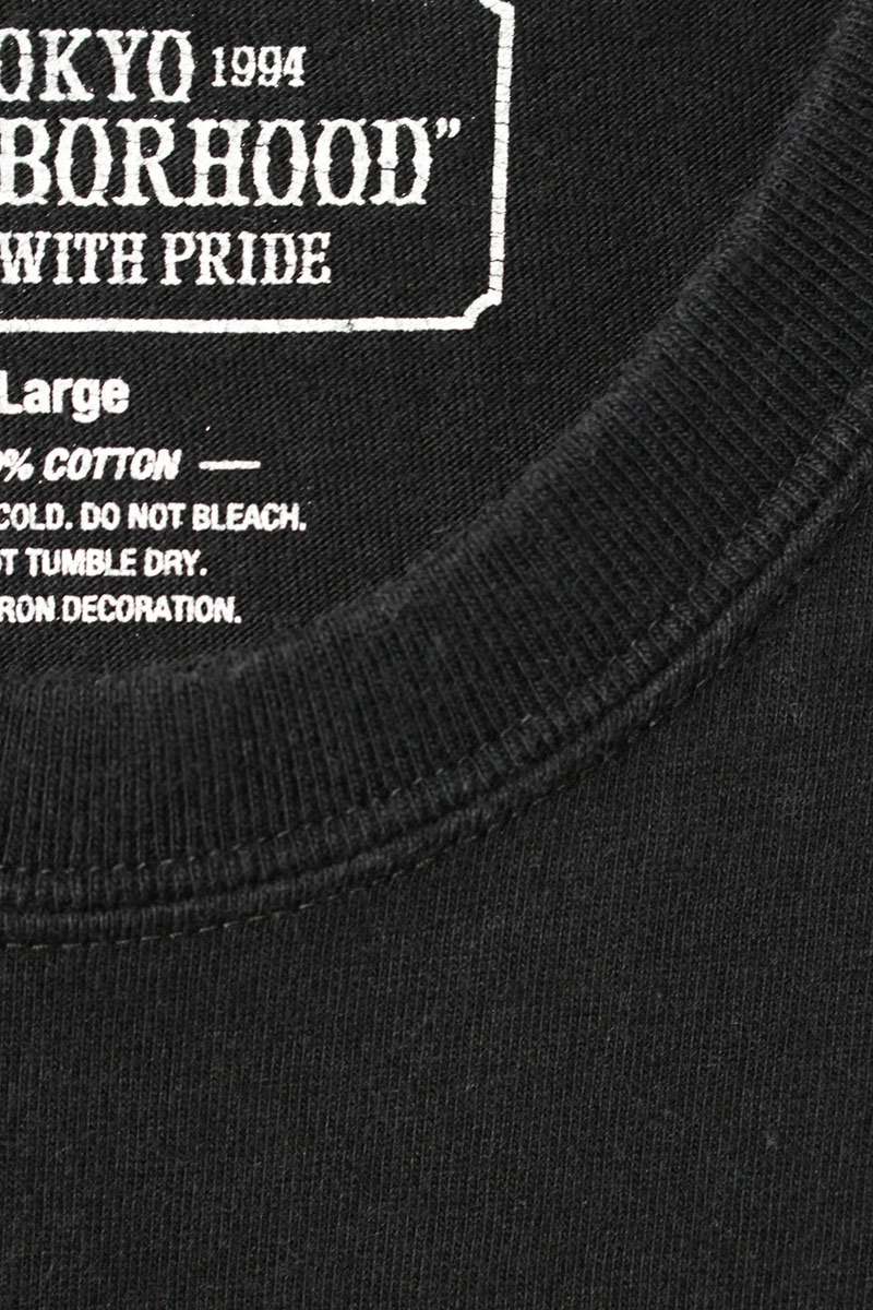 NEIGHBORHOOD Logo Print T-Shirt Black Size L