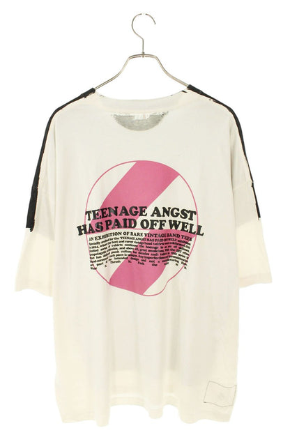 THE SALVAGES Teenage Angst Print T-Shirt Black/White Size OS