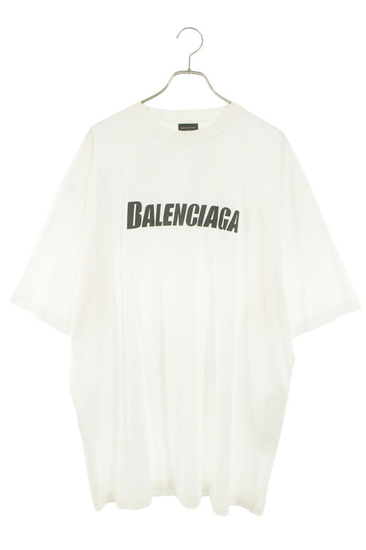 BALENCIAGA Distressed Logo Print T-Shirt Multi Size M
