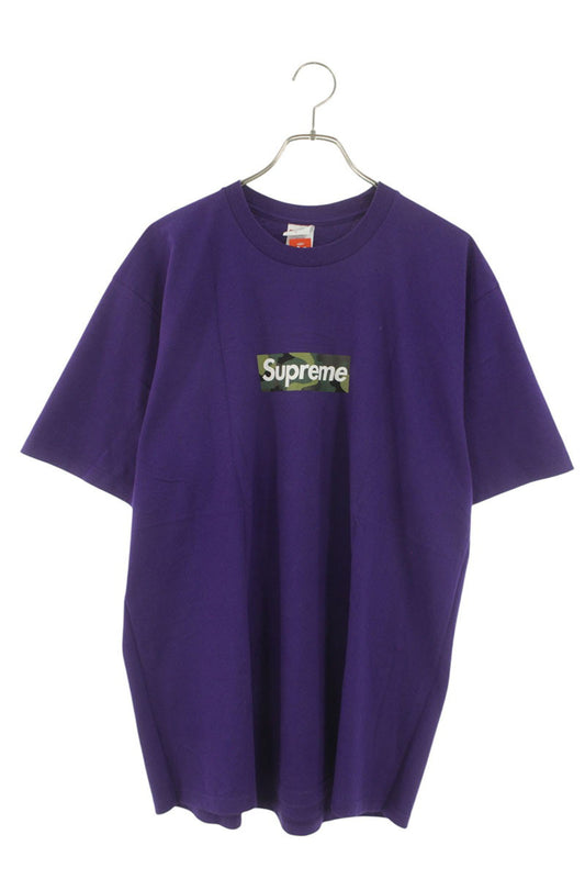Supreme Box Logo Tee Camo T-Shirt Purple Size L