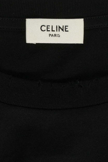CELINE Lettering Logo Print T-Shirt Black Size L