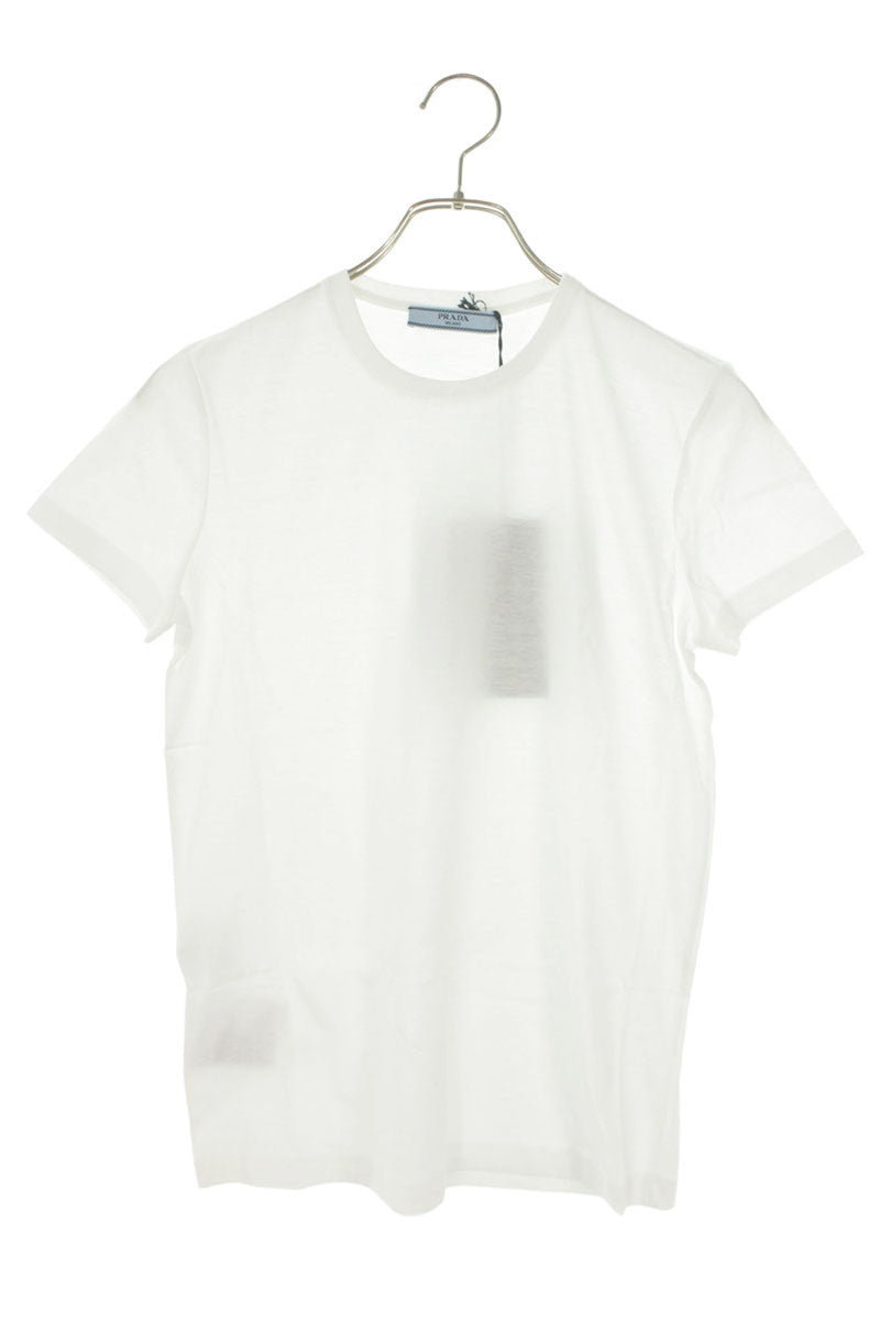 Prada White Cotton Crewneck Tee Size S