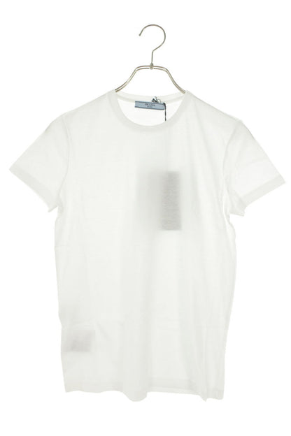 Prada White Cotton Crewneck Tee Size S