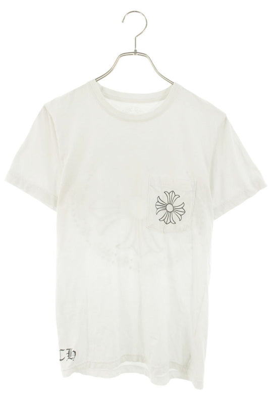Chrome Hearts Back CH Cross Print Tee White Size S