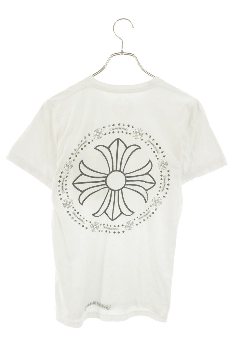 Chrome Hearts Back CH Cross Print Tee White Size S