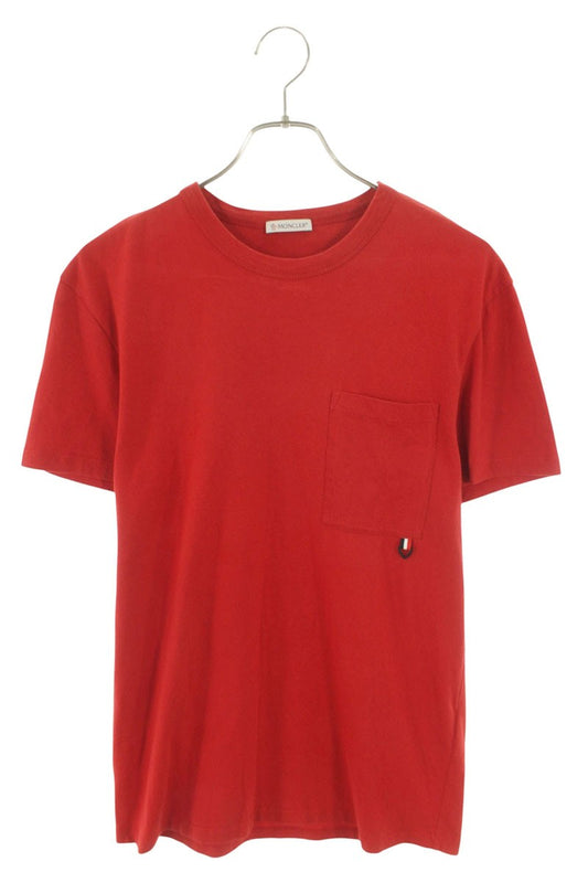 Moncler Logo Cotton T-Shirt Red Size M