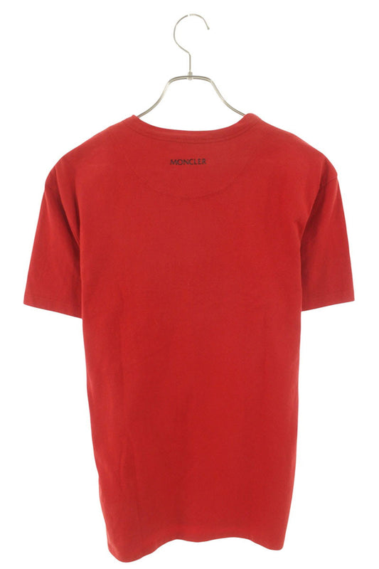 Moncler Logo Cotton T-Shirt Red Size M
