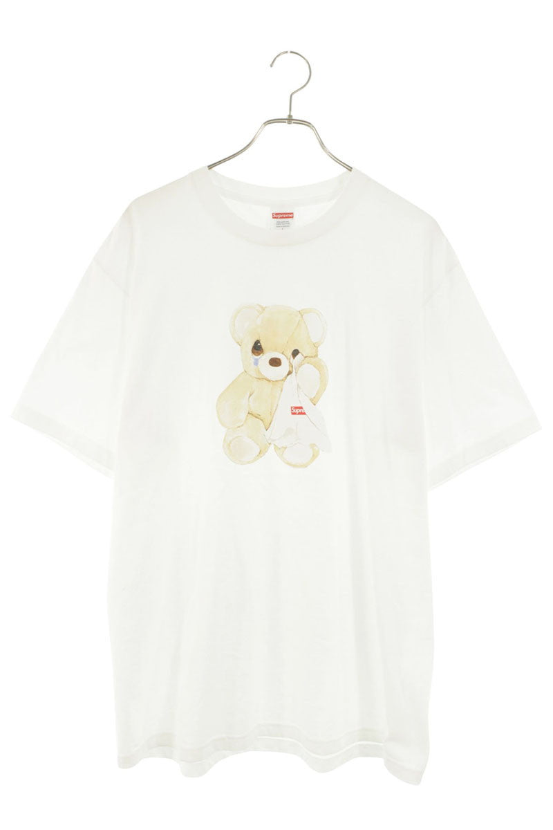 Supreme 25SS Bear Tee Print T-Shirt White Size L