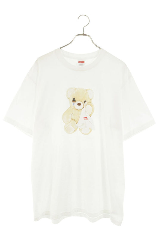 Supreme 25SS Bear Tee Print T-Shirt White Size L