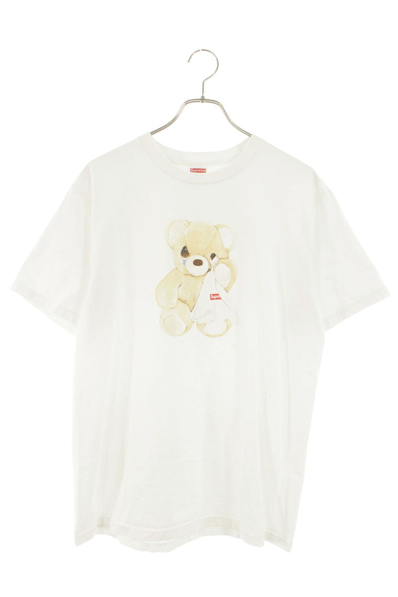 Supreme 25SS Bear Tee Print T-Shirt White Size M