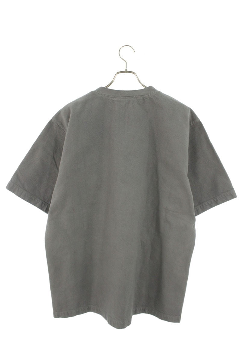 miumiu Logo Patch Denim T-Shirt Gray Size S
