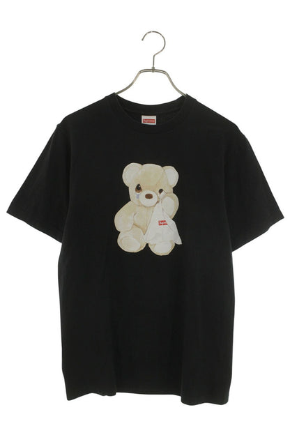 Supreme 25SS Bear Tee Print T-Shirt Black Size S