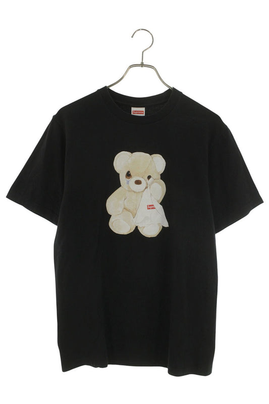 Supreme 25SS Bear Tee Print T-Shirt Black Size S