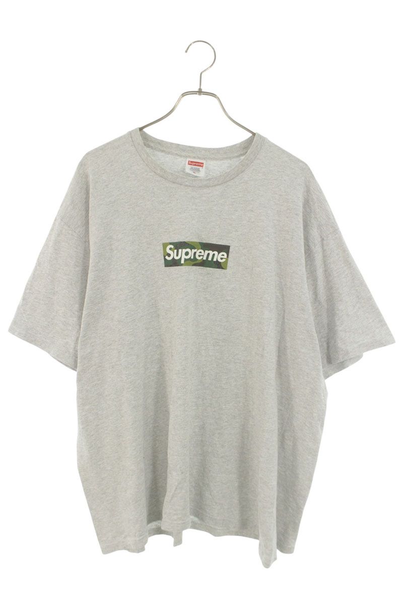 Supreme 23AW Box Logo Tee T-Shirt Gray x Green Size XL
