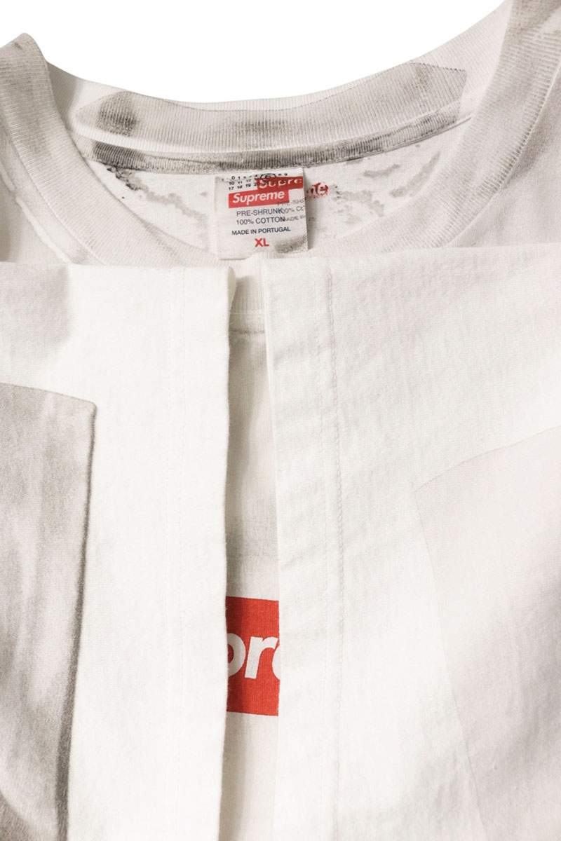 MM6 x Supreme 24SS Box Logo Transfer Print Tee White Size XL