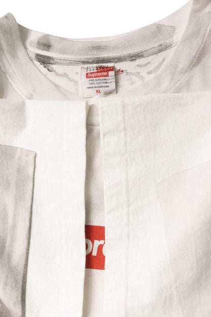 MM6 x Supreme 24SS Box Logo Transfer Print Tee White Size XL