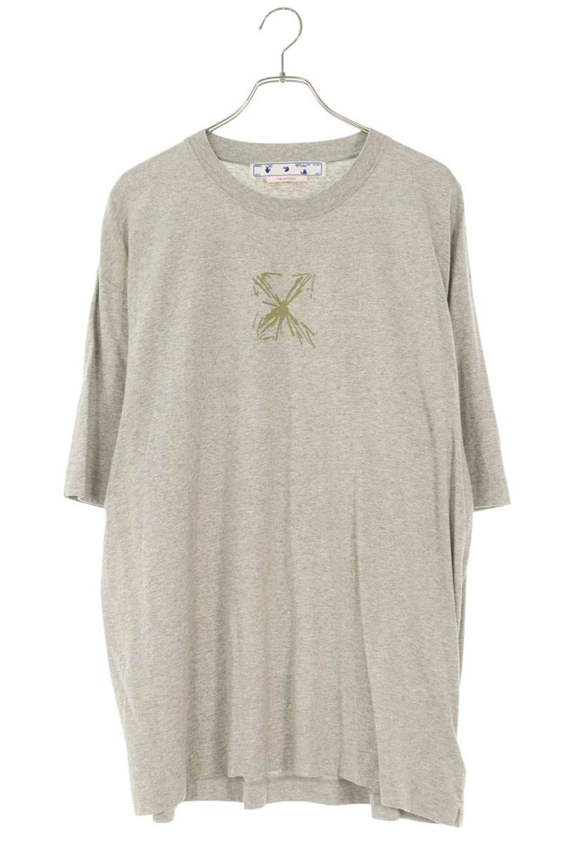 OFF-WHITE S23 Arrow Print T-Shirt Gray Size XL