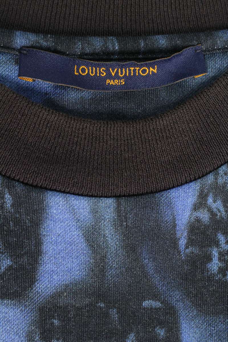 Louis Vuitton LV Print T-Shirt Blue Size S