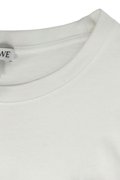 LOEWE Anagram Logo Embroidered T-Shirt White Size M