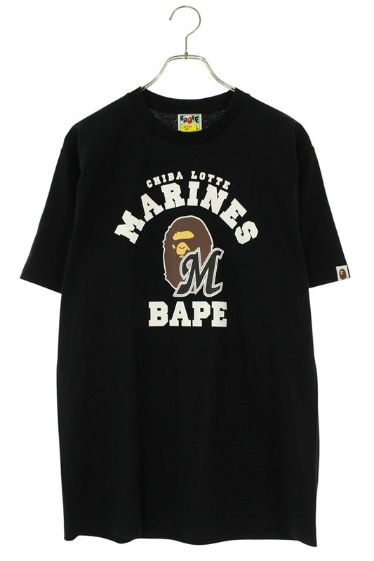 Bape Logo T-Shirt Black Size L