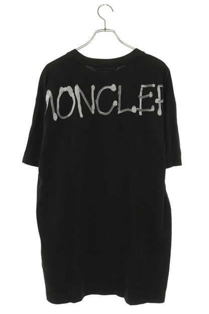 MONCLER SS Back Logo Print T-Shirt Black/White Size XL