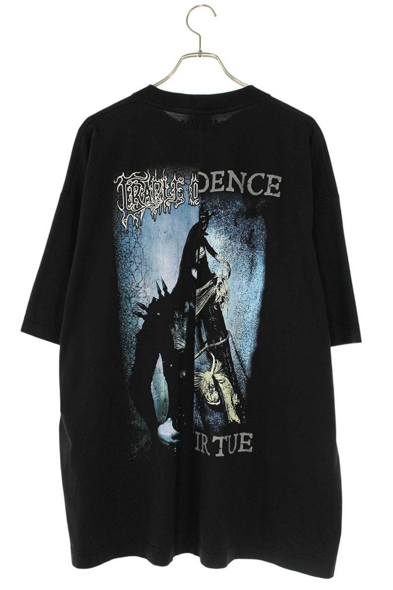 Vetements 25AW COF CUT-UP B Oversized T-Shirt Black Size M