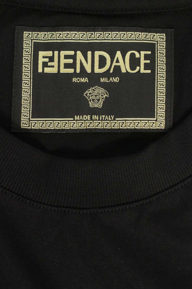 Fendi x Versace Logo T-Shirt Size XL