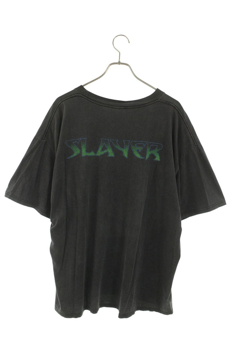 VINTAGE 00s Slayer 2000 Skull Band T-Shirt Black Size XL