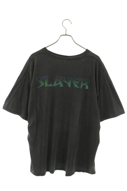 VINTAGE 00s Slayer 2000 Skull Band T-Shirt Black Size XL
