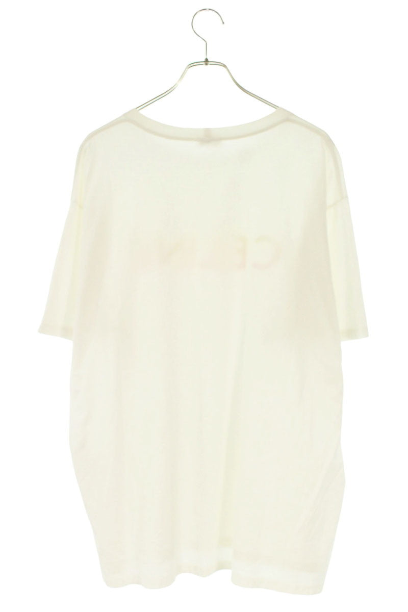 CELINE 2X10B671Q Gradient Logo T-Shirt White Size XL