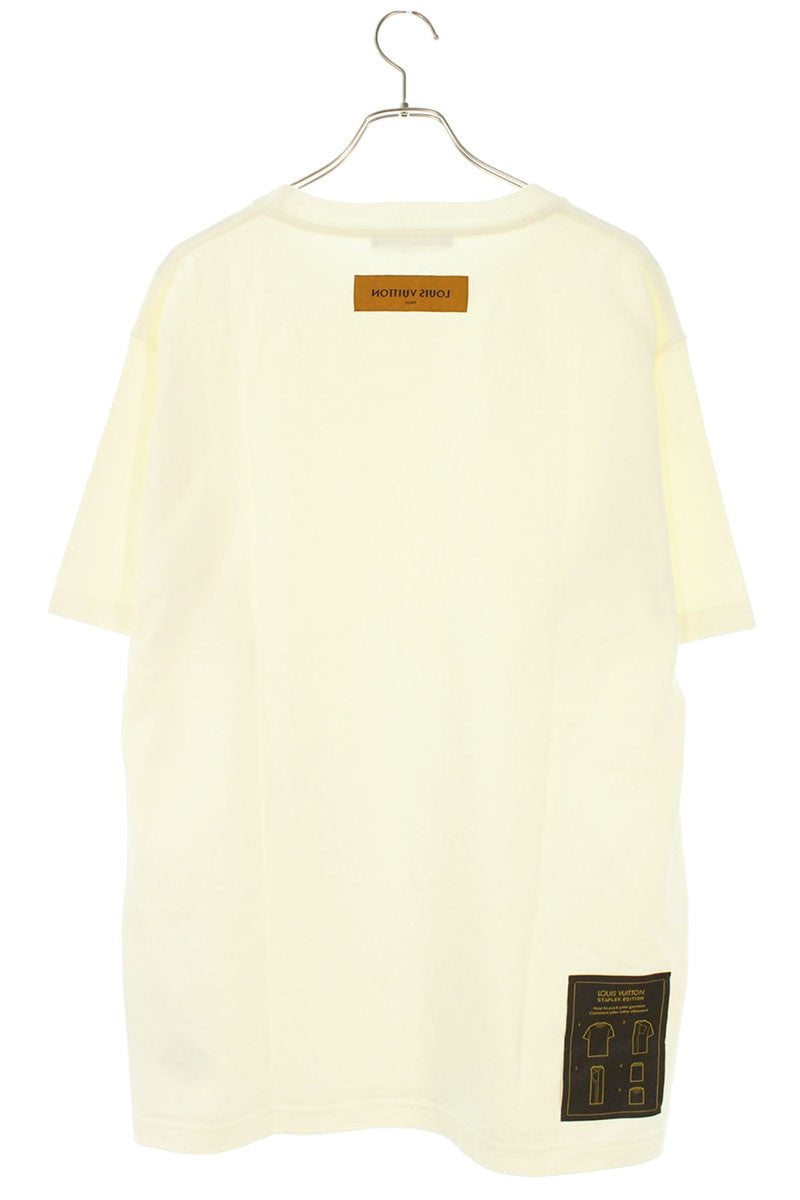 Louis Vuitton White Cotton Inside Out T-Shirt Size XL
