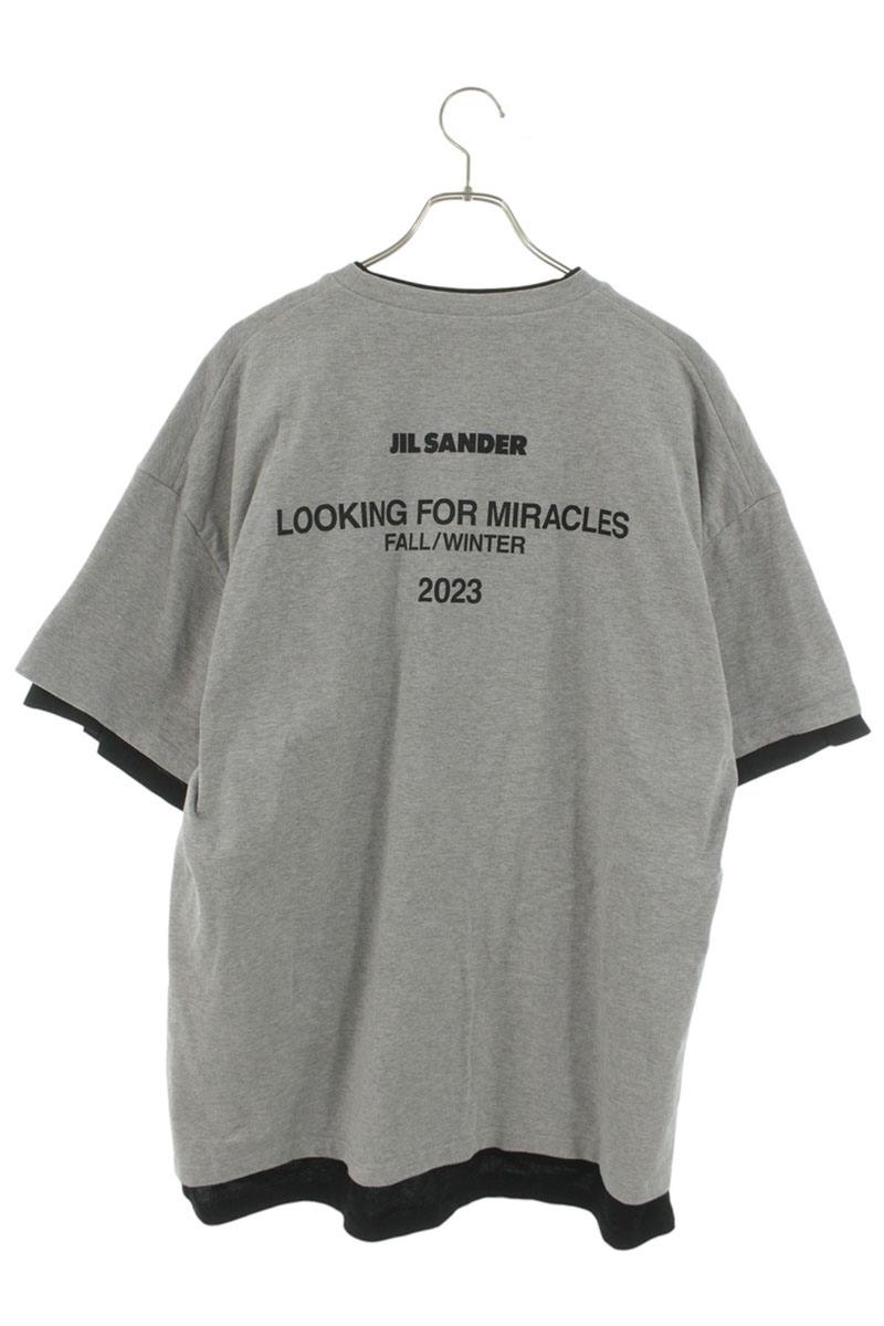 Jil Sander Logo T-Shirt Gray Size 52