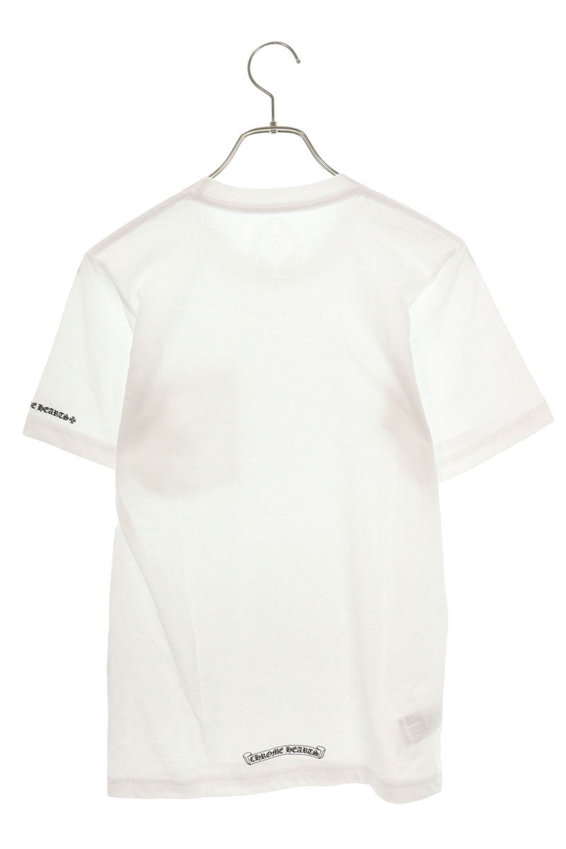 Chrome Hearts Neck Logo Print Tee White/Black Size XS