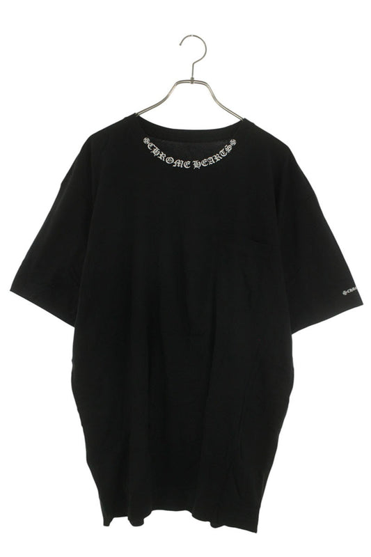 Chrome Hearts Neck Logo Tee Black Size XXL