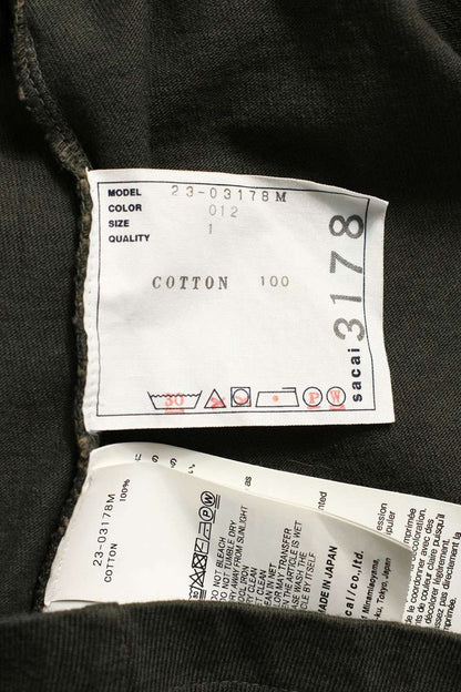 Sacai Blue Tie-dye Cotton T-shirt Size S