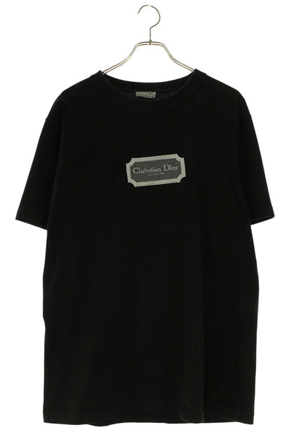 DIOR 343J696C0554 Front Logo T-Shirt Black Size M