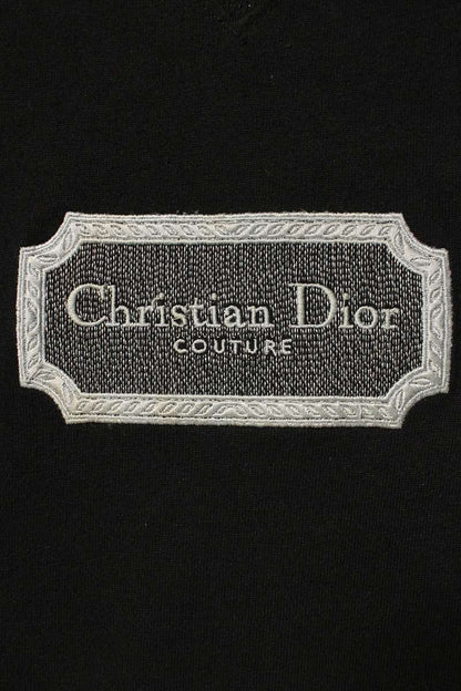 DIOR 343J696C0554 Front Logo T-Shirt Black Size M