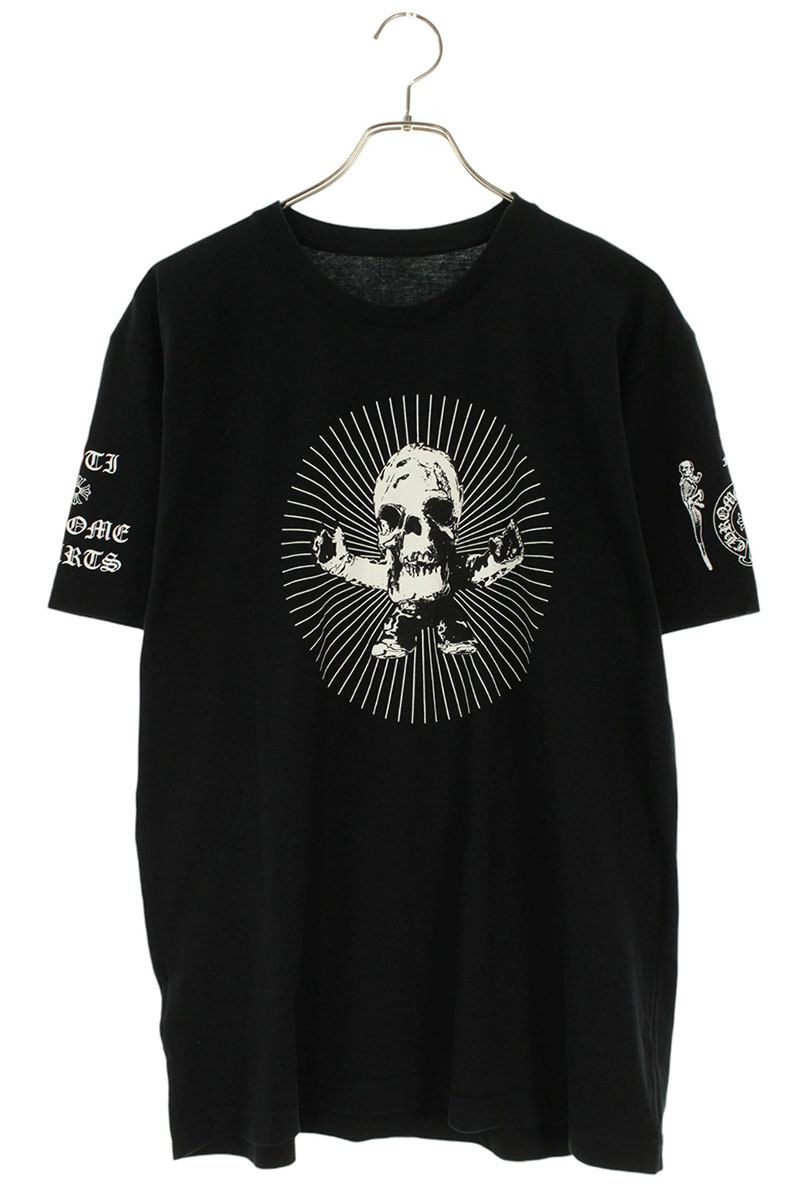 Chrome Hearts CH T-SHRT FOTI Print T-Shirt Black x White Size L