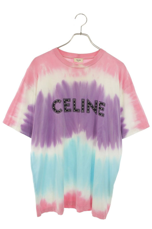 CELINE 21SS 2X687956M Studded Logo T-Shirt Multi Size L