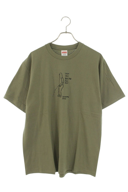 SUPREME 25SS Piss Front Print Tee Khaki Size M